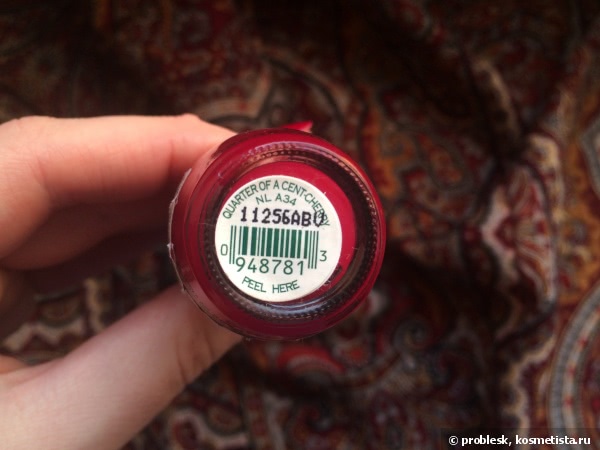 Опьяняющий Opi Nail Lacquer Quarter of a Cent-Cherry NL A34