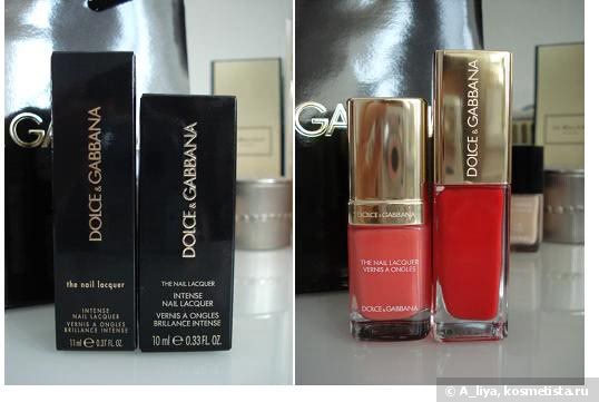 Dolce & Gabbana Intense Nail Lacquer #605 Cosmopolitan & #125 Fire