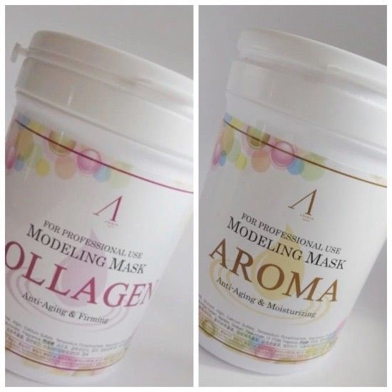 Профессиональный уход в домашних условиях. Альгинатные маски. Anskin Modelling Mask Collagen & Anskin Modelling Mask Aroma