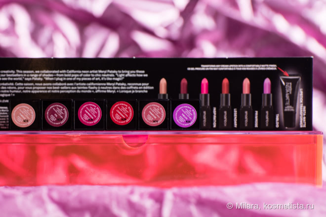 Неоновый Light It Up: Lipstick & Lip Mattifier – набор помад от американской марки Smashbox