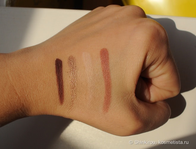 Палетка теней Oriflame Giordani Gold Eye Shadow Quad в оттенке 32077 Radiant Plum