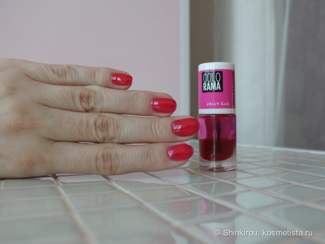 Две изумительные сочные желешки Maybelline New York Colorama Jelly Tints в оттенках 458 и 460