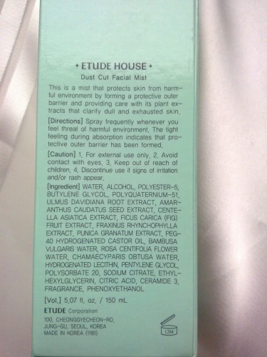 Мист-защитник Etude House Dust Cut Facial Mist. На страже чистоты пор