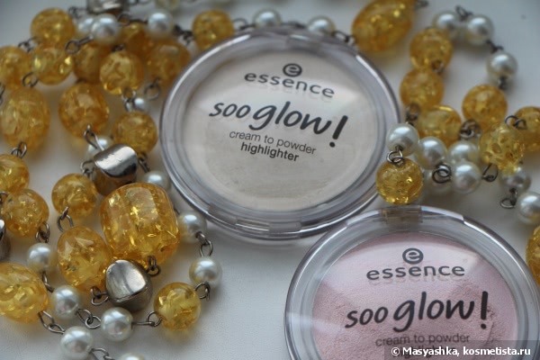 Essence Soo Glow! Cream to Powder Highlighter 10 Look on the bright side и 20 Bright up your life
