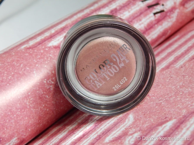 Тени для век Color Tattoo 24 HR Gel-Cream Eyeshadow (оттенок № 65 Pink Gold) от Maybelline