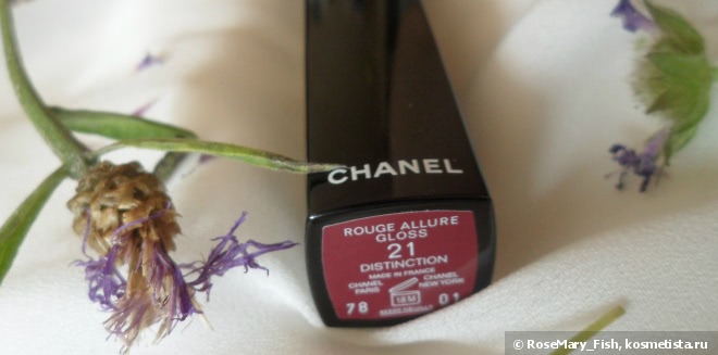 Моя ужасно вредная любовь Chanel Rouge allure Gloss Colour And Shine Lipgloss In One Click #21 Distinction