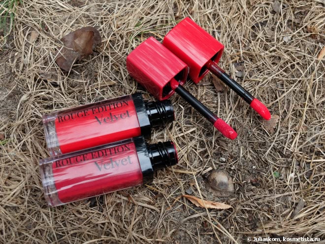 Bourjois Rouge Edition Velvet Lipstick оттенок 2 и 3
