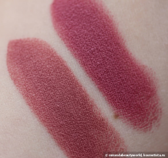 Губная помада Nyx Matte Lipstick - популярные помады, оттенки MLS 11 Tea Rose(чайная роза) и MLS 15 Whipped Caviar