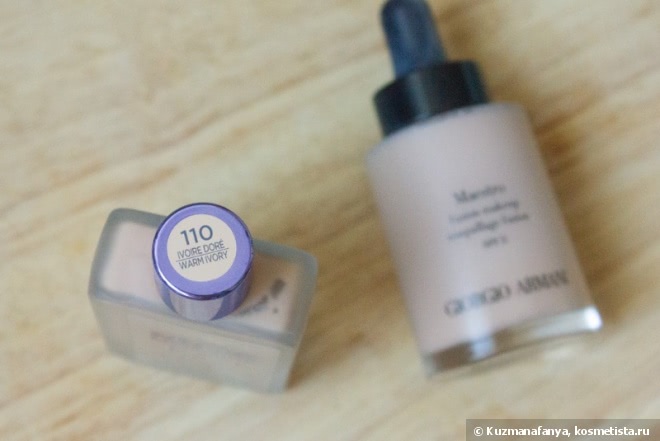 Сравнение тональных Armani Fusion Make Up и L'Oreal Nude Magique Eau de Teint