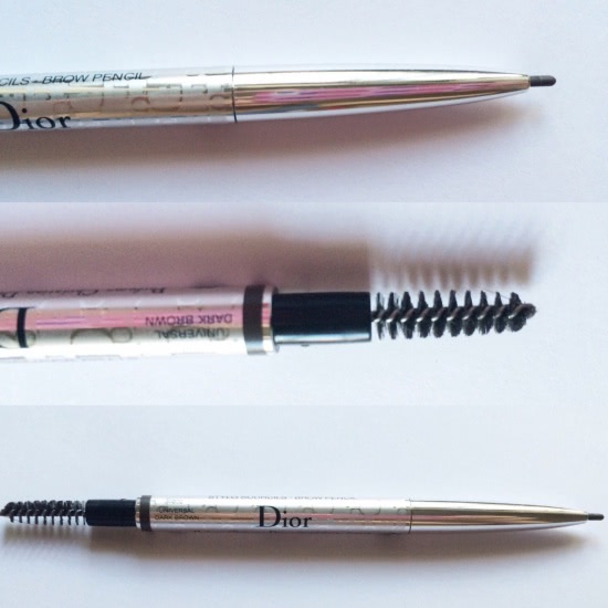 Красивые брови с Dior Diorshow Brow Styler Ultra-Fine Precision Brow Pencil 002 Universal Dark Brown