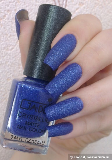Ga-De Crystallic Matte Nail Color 55 Blue Sugar