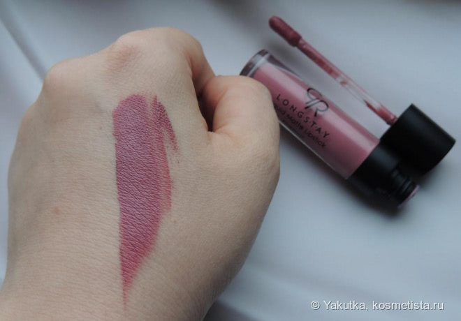 Не расстаемся месяц. Golden Rose Longstay liquid matte lipstick kissproof 03