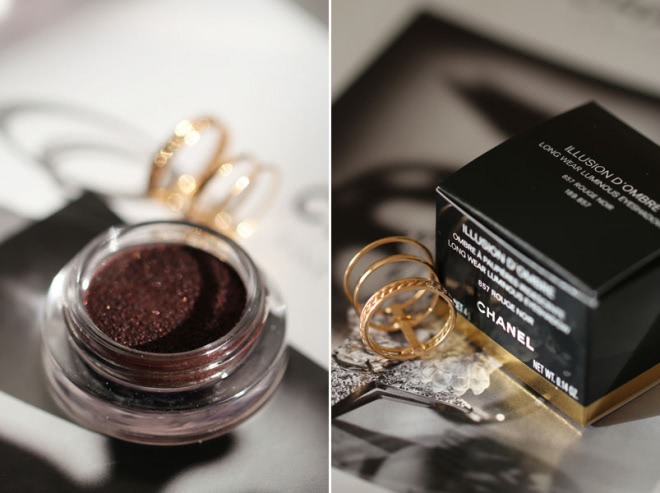 Chanel Illusion D’Ombre Long Wear Luminous Eyeshadow 857 Rouge Noir