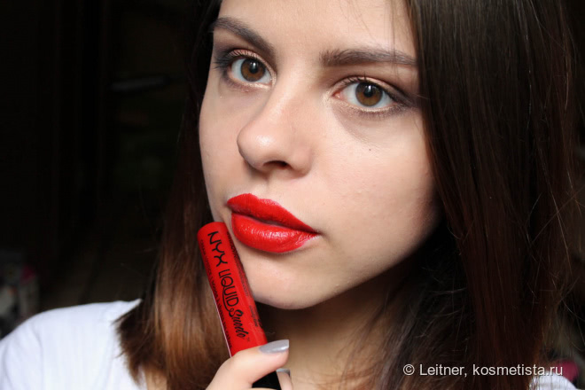 NYX Liquid Suede Kitten Heels и Cherry Skies