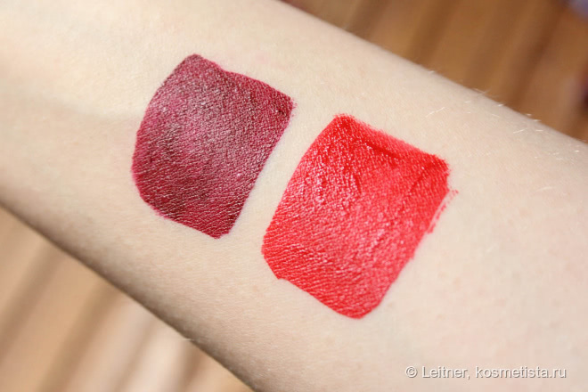 NYX Liquid Suede Kitten Heels и Cherry Skies