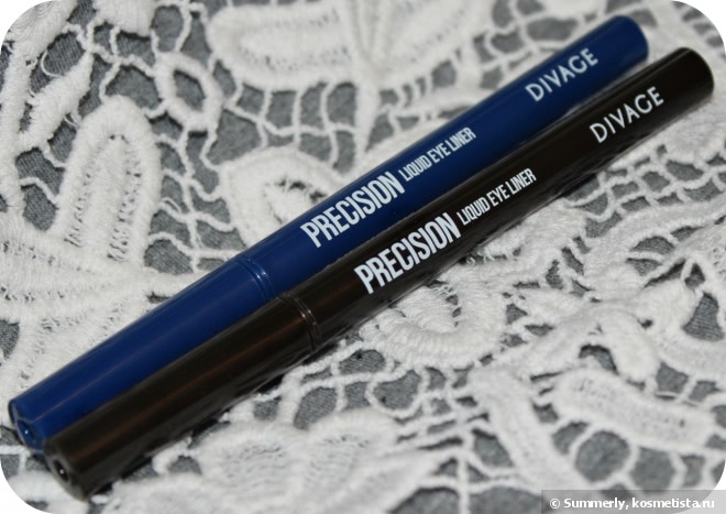 Подводки-фломастеры Divage Precision Liquid eye liner №103, №104 - Яркий синий и повседневный коричневый