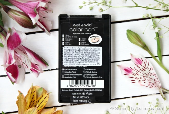 Wet n Wild Color Icon Eye Shadow Palette E3961 «Bare and Beautiful»
