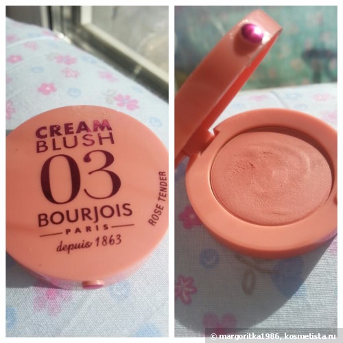 Пришла румяная весна! Кремовые румяна Bourjois cream blush #03 rose tender