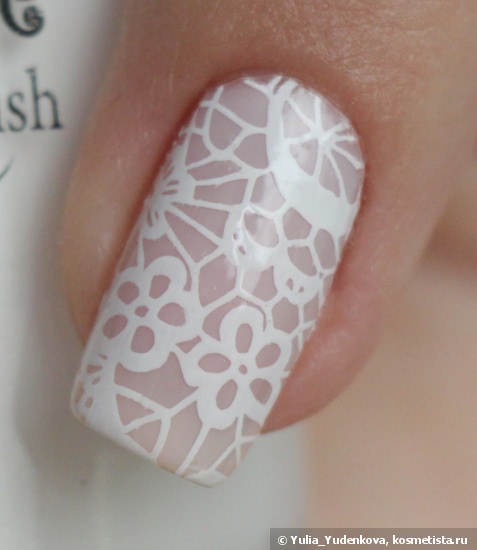 Sally Hansen Complete Salon Manicure 160 Shell We Dance + стемпинг Born Pretty Stamping Plate BP-L020