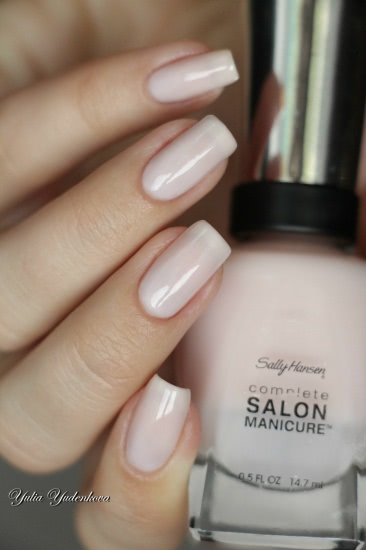 Sally Hansen Complete Salon Manicure 160 Shell We Dance + стемпинг Born Pretty Stamping Plate BP-L020