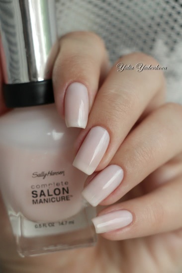 Sally Hansen Complete Salon Manicure 160 Shell We Dance + стемпинг Born Pretty Stamping Plate BP-L020