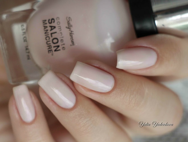 Sally Hansen Complete Salon Manicure 160 Shell We Dance + стемпинг Born Pretty Stamping Plate BP-L020