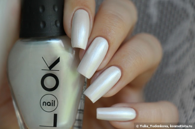 NailLook BioPearl 30701 + стемпинг Konad Square Image Plate 09