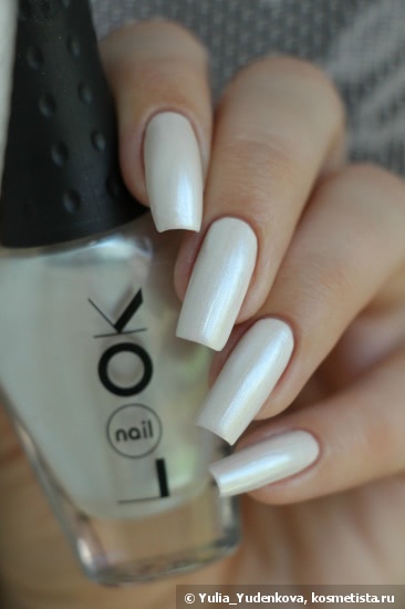 NailLook BioPearl 30701 + стемпинг Konad Square Image Plate 09