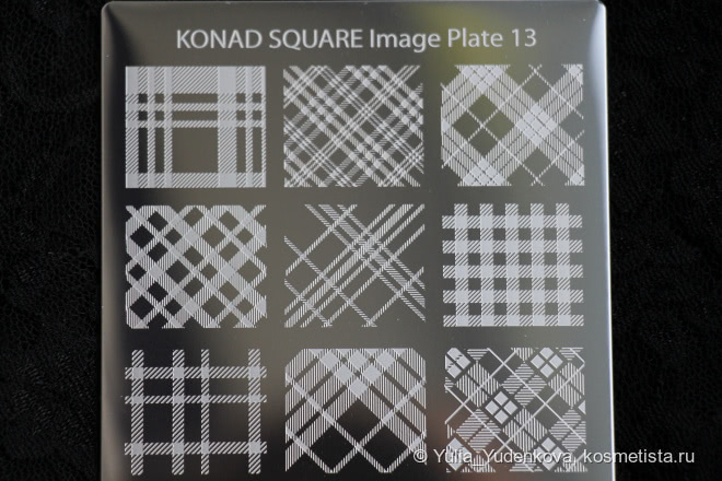Обзор пластины для стемпинга Konad Square Image Plate 13 + варианты дизайна