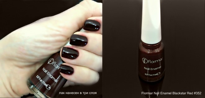 Flormar Nail Enamel Blackstar Red #352