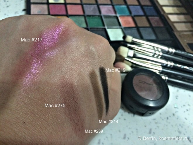 Старенькие, но тем не менее глубоко любимые косметические кисти Mac