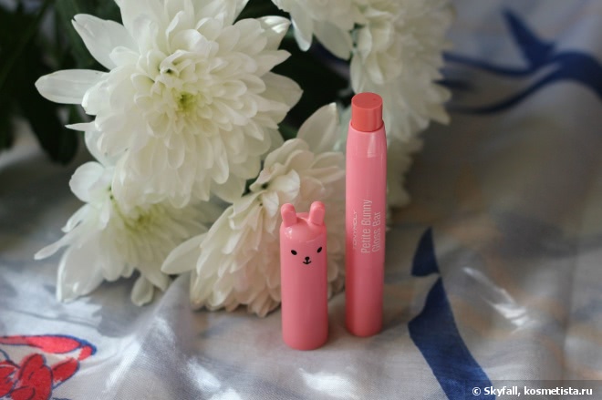 Корейский бальзам-зайчик Tony Moly Petite Bunny Gloss Bar в оттенке 05 Juicy Peach
