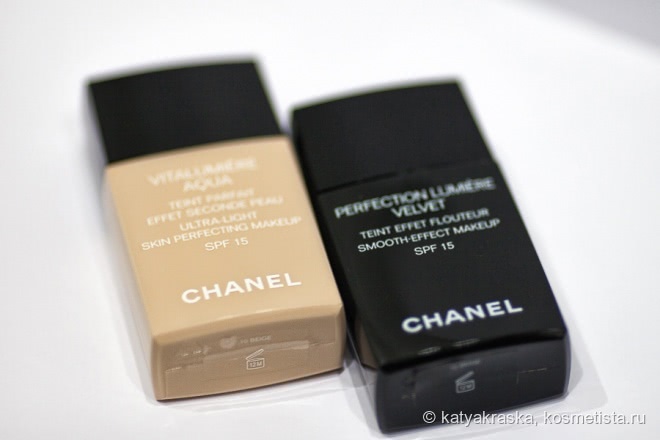 Тональные основы Chanel: Aqua VS Velvet