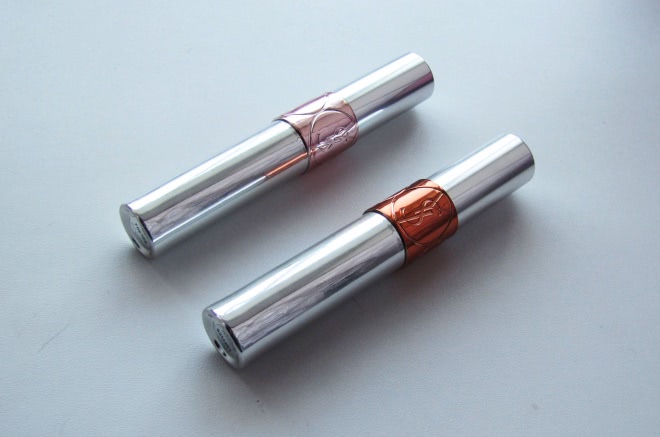 Масло-тинт YSL Volupte Tint-In-Oil Nourishing Lip Oil Colour Enhancer в оттенках #1 Drive Me Copper и #4 I Rose You