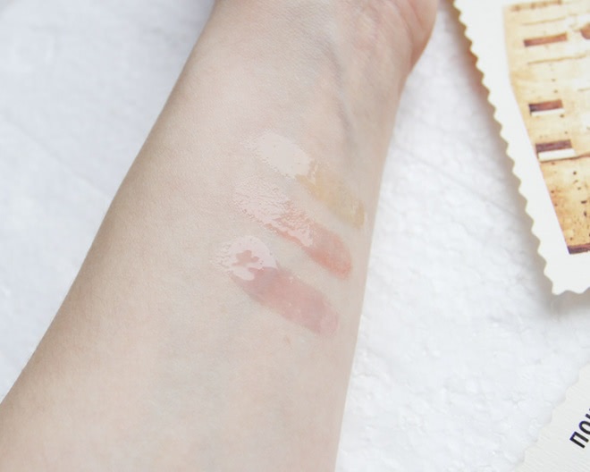 Clarins Eclat Minute Huile Confort 01 Honey 02 Raspberry 03 Red Berry