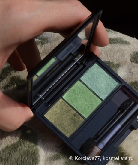 Шёлковая весна с Shiseido Luminizing Satin Eye Color Trio GR 305 Jungle