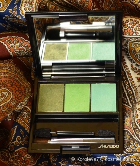 Шёлковая весна с Shiseido Luminizing Satin Eye Color Trio GR 305 Jungle