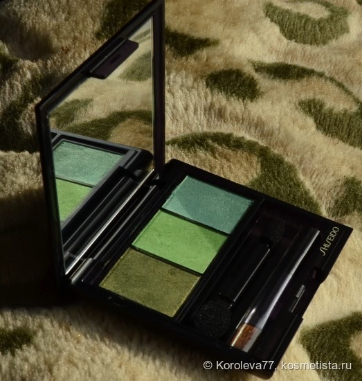 Шёлковая весна с Shiseido Luminizing Satin Eye Color Trio GR 305 Jungle