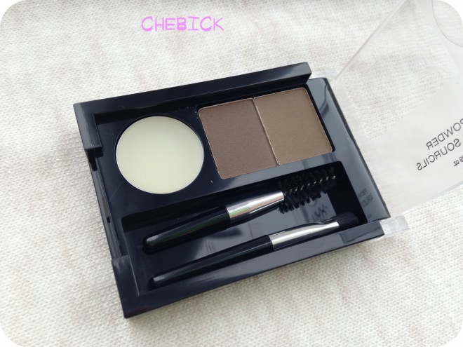 Мои первые тени для бровей - NYX Eyebrow cake powder в оттенке Ecp06 (Blonde)