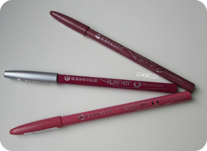 Мой большой пост о карандашах для губ Essence Lipliner в оттенках 06 Satin Mauve, 15 Honey Berry и 12 Wish Me A Rose