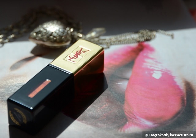 Помада-лак YSL Rouge Pur Couture Glossy Stain Rebel Nudes #104 Fuchsia Tomboy