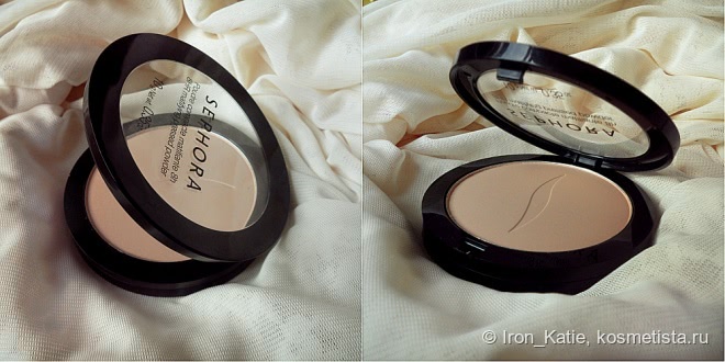 Любовь далеко не с первого применения с компактной матирующей пудрой Sephora Poudre compacte matifiante 8H оттенок #21