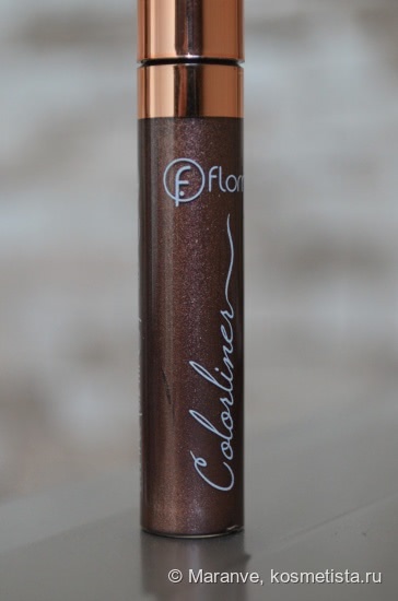 Бронза на глазах c Flormar Color Liner 01 V for Victory