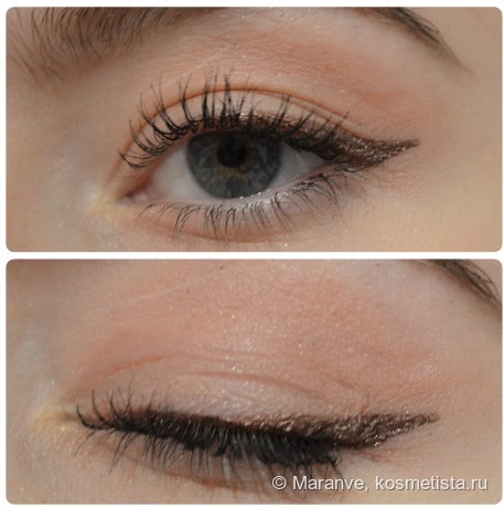 Бронза на глазах c Flormar Color Liner 01 V for Victory