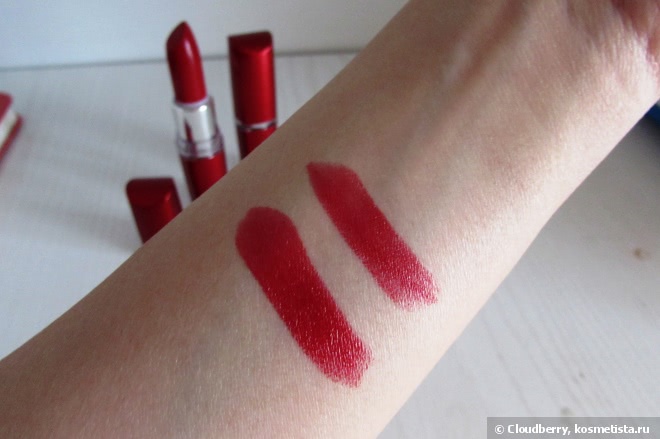Две такие разные: помады Maybelline Hydra Extreme Мисс нежность #175 и Поцелуй вампира #587