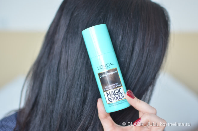 Как я отретушировала отросшие корни волос с L'oreal
