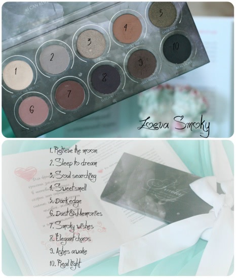 Шикарная палетка теней Zoeva Smoky