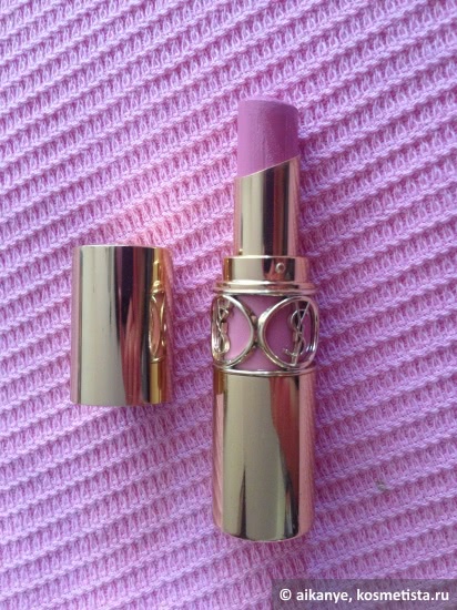 Помада YSL Rouge Volupte Silky Sensual Radiant Lipstick SPF 15 в оттенке 7 Lingerie Pink