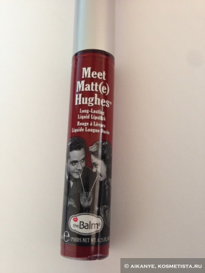 Новая матовая помада theBalm Meet Matt(e) Hughes long-lasting liquid lipstick в оттенке Adoring