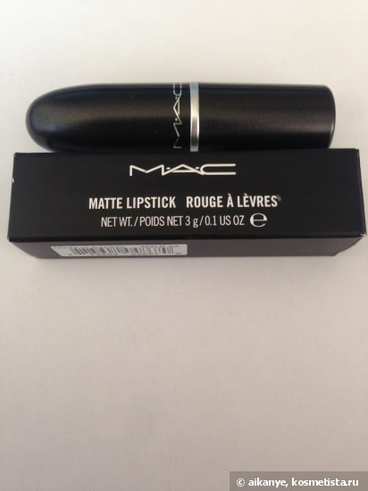 Дивная помада MAC Matte Lipstick в оттенке Diva